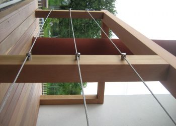 Decking balkona materiál ( Cumaru i clip smooth zábradlie Céder , nerez )