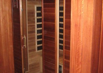 Obklad sauny materiál ( Meranti )